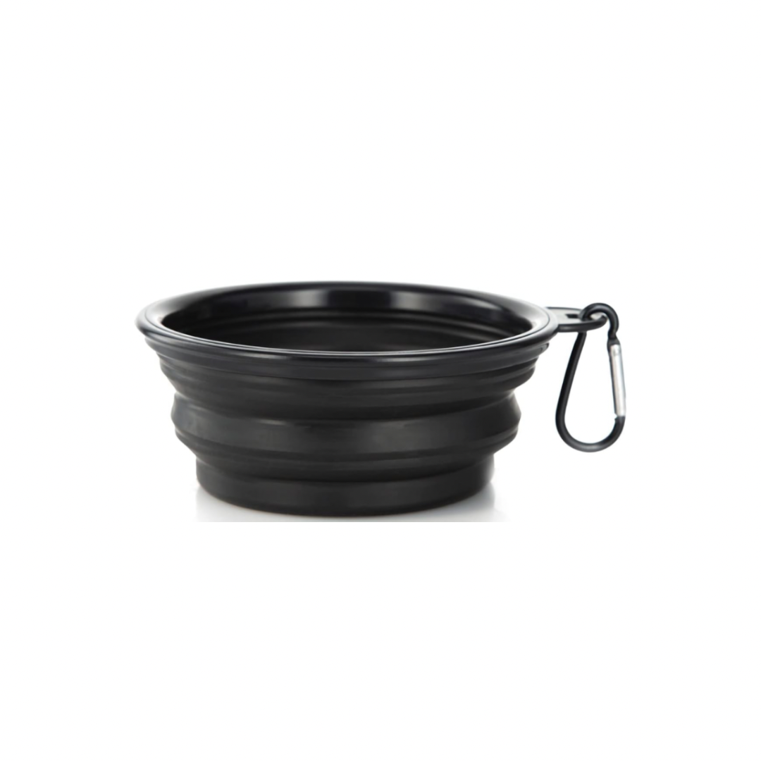 Portable Pop-Up Dog Water/Food Bowl with Clasp