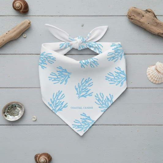 Coral Themed Dog Bandanna