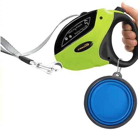 Portable Pop-Up Dog Water/Food Bowl with Clasp
