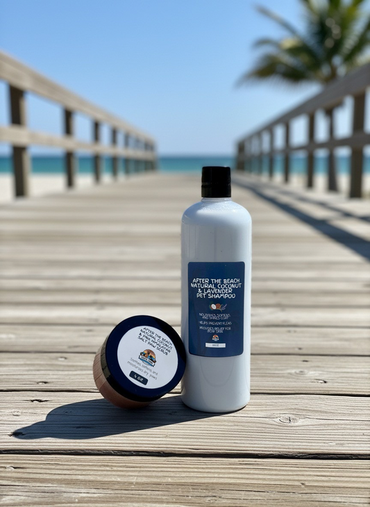 After the Beach Coconut Shampoo & Pink Himalayan Paw Scrub Combo