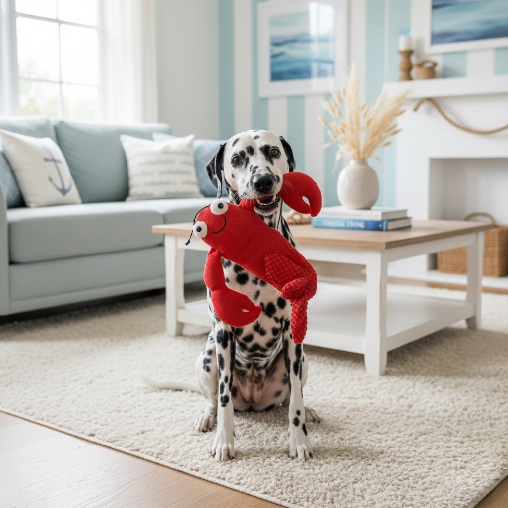 Floppy Lobster Plush Squeaky Dog Toy