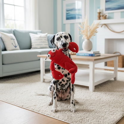 Floppy Lobster Plush Squeaky Dog Toy
