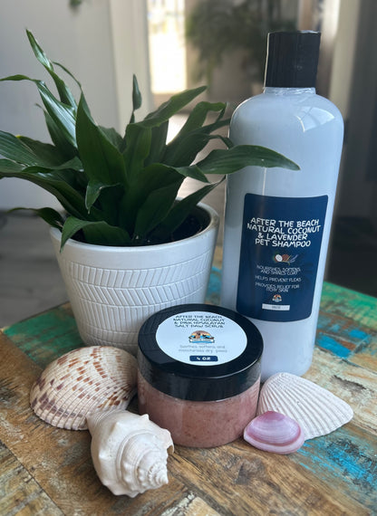 After the Beach Coconut Shampoo & Pink Himalayan Paw Scrub Combo