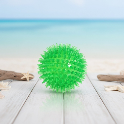 Bouncy & Squeaky Small Spiked Ball Dog Toy