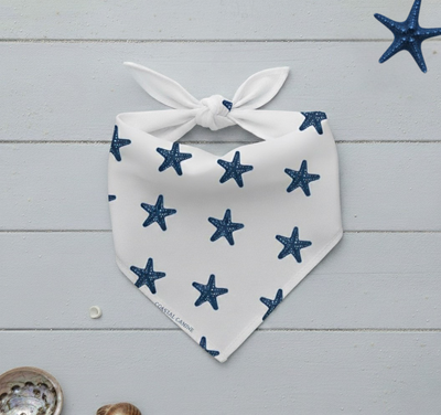 Starfish Themed Dog Bandanna