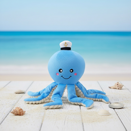 Ollie the Octopus Plush Squeaky Dog Toy